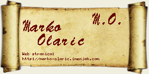 Marko Olarić vizit kartica